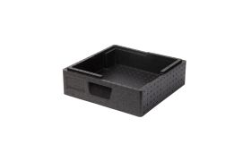 Termokasse 410x410x100 mm Salto Box Pizza - Sort