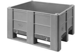 Kar lukket Europlast CTR/H m/3 meder - Mørk grå