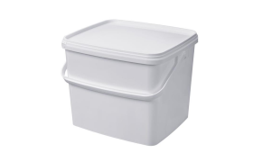 Plastspand 6109 -10,9 L. m/plasth. - Hvid