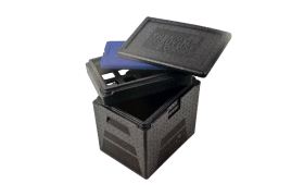 Køletop 400x300x40mm EN 1/2 Stapelbox - Sort