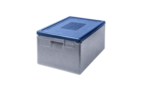 Termokasse 600x400x320 mm GN 1/1 Premium - Blå/grå