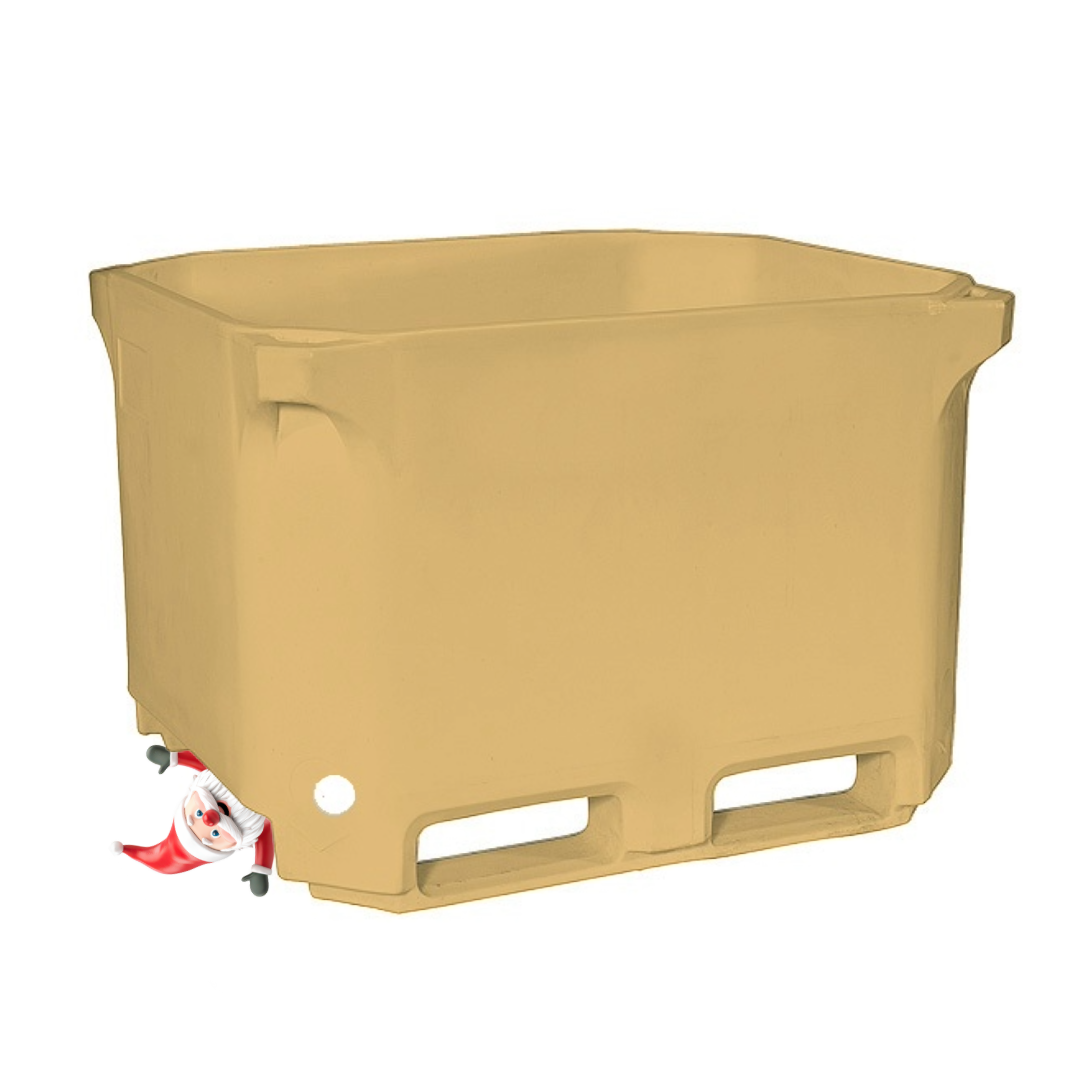 Isoleret kar 1000 L - cremefarvet - PE