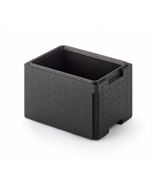 Värmelåda EPP med lock 370x270x247 mm - svart