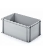 Plastlåda UNISTA 600x400x276 mm utan hål - grå