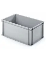 Plastlåda UNISTA 600x400x276 mm utan hål - grå
