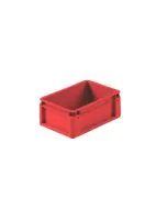 Plastlåda S - 300x200x120 mm utan hål - Röd