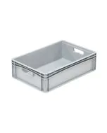 Plastlåda Basicline 600x400x170 mm - Grå