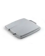 Lock för plastbehållare 90L 385x395 mm - grå