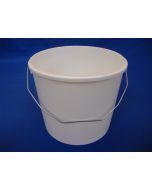 Plastbehållare 2253 - 5,6 L. med metallhandtag - Vit