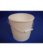 Plastbehållare 2298 - 11,1 L. med metallhandtag - Vit