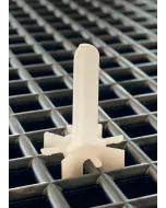 Pluggstift korsskarv 3-bladig Ø 7,5x26 mm - vit