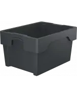 Plastlåda stapelbar 400x300x220 mm - Grå
