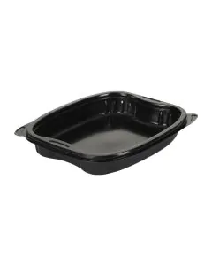 Bistro Warm PP 500 ml bricka, rektangulär - svart