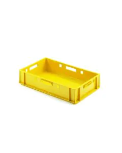 Köttlåda E1 - 600x400x125 mm - Gul