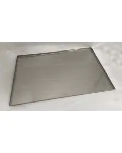 Bricka i rostfritt stål - 600x398x15 mm för värmeskåp