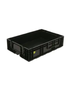 Plastlåda KLT ESD - 600x400x147 mm - svart