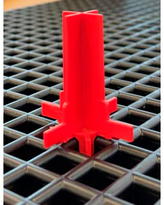Pluggstift korsskarv graderad Ø 19,9 x 33 mm - röd