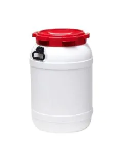 Plastfat med lock 68 L. - Bred hals UNX/S