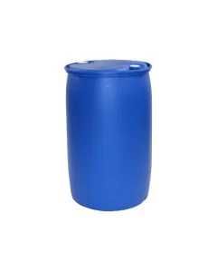 Plastfat 220 L. med 2x bonghål blå/UNX