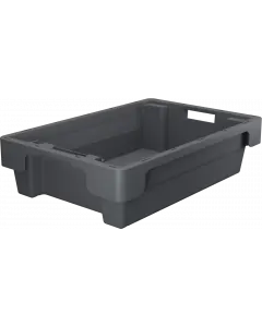 Plastlåda stapelbar 600x400x150 mm - Grå