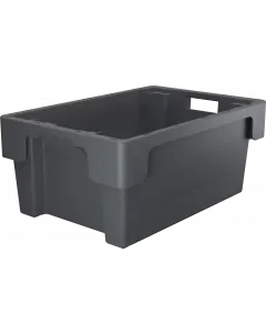 Plastlåda stapelbar 600x400x250 mm - Grå