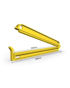 Väskklämma 260/220 mm - gul