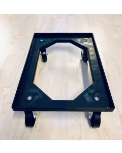 ESD-vagn 620x420 mm - med nylonhjul - Svart