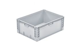 Plastlåda BasicPlus 800x600x320 mm - grå