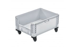 Plastlåda Basicplus 800x600x460 mm - grå