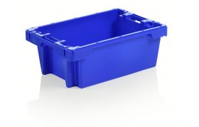 Plastlåda stapelbar 600x400x225mm - blå