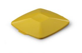 Lock för plastbehållare 40L 328x360x40 mm - gul