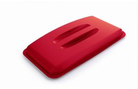 Lock för plastbehållare 60L 501x272x57,5 mm - röd