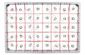 Diskkorg 600x400 mm - 175 mm - 40 glas