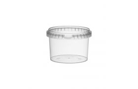 Plastbehållare TP118 - 565ml - Transparent - Ø118mm