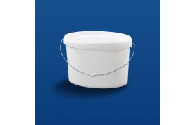 Oval plastbehållare EOX5500 - 5,8 L. - vit