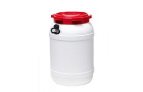 Plastfat med lock 68 L. - Bred hals UNX/S