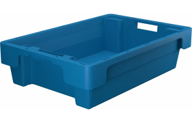 Plastlåda stapelbar 600x400x150 mm - Blå