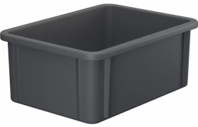 Plastlåda stapelbar 400x300x165 mm - Grå