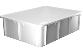 Plastlåda stapelbar 800x600x320 mm - Vit