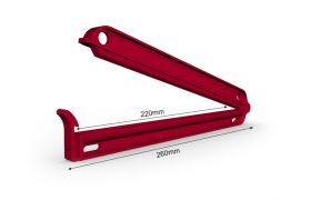 Väskklämma 260/220 mm - röd